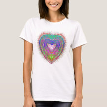 Colourful fun neon Graffiti sparkling heart design