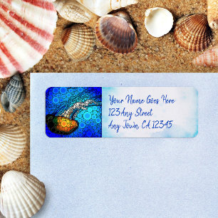 Colourful fun ocean jellyfish custom script addres