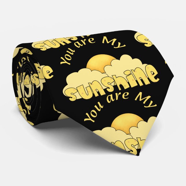 Colourful Fun Your Are my Sunshine Tie (Rolled)