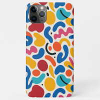 Colourful Funky Amorphous Shapes Art Pattern