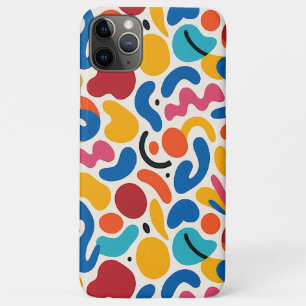 Colourful Funky Amorphous Shapes Art Pattern iPhone 11 Pro Max Case