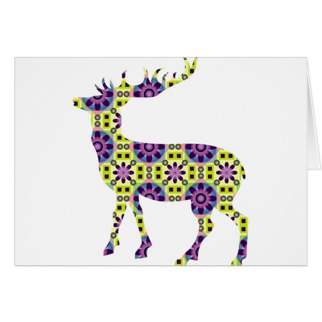 Colourful funky deer (Front Horizontal)
