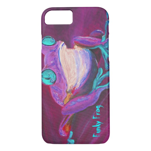 Colourful funky frog iPhone 7 case (Back)