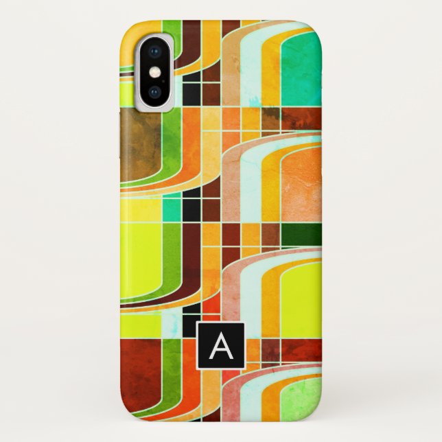Colourful Funky Retro Inspired Case-Mate iPhone Case (Back)