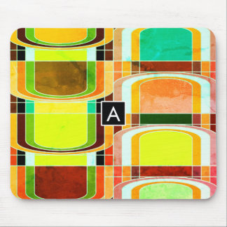 Colourful Funky Retro Inspired Mouse Pad