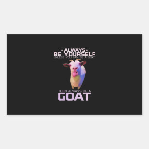 Colourful Funny Goat Gift Sticker