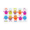 Colourful Funny Monster Party Creatures Bash