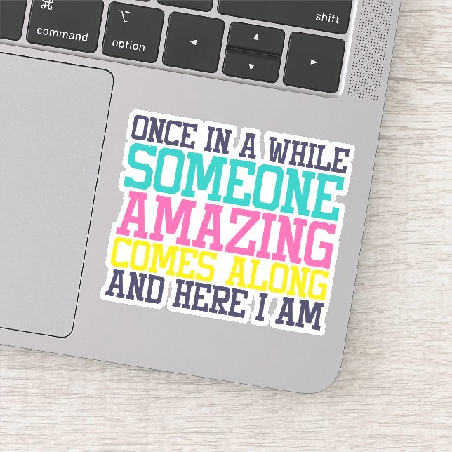 Colourful Funny Sarcastic  Die Cut Sticker Decal (Detail)