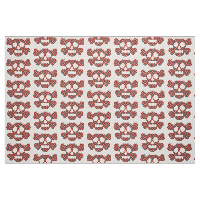 Colourful funny skull fabric (Fat Quarter)