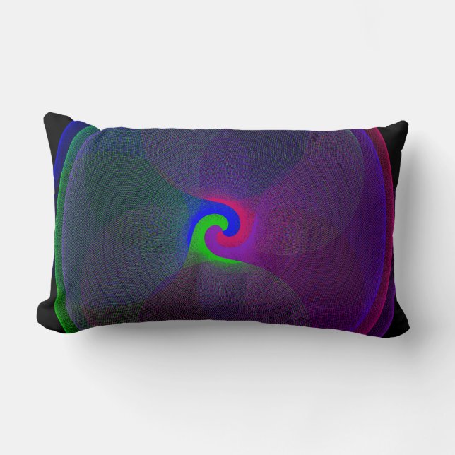 Colourful Fused Centre Geometric Throw Pillow (Front)