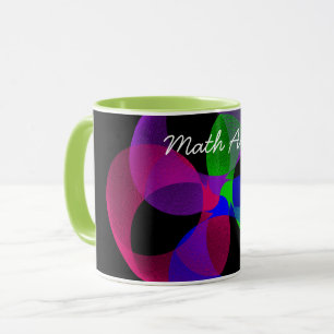 Colourful Fusion Geometric Math Art Coffee Mug