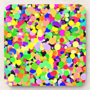 Colourful Fusion Pattern Design Coaster