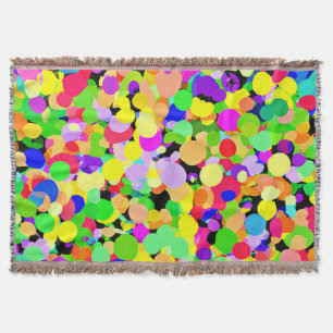 Colourful Fusion Pattern Design Throw Blanket