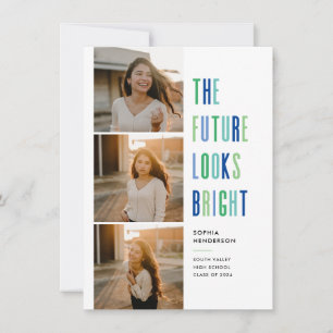 Colourful Future Looks Bright Grad Announcement