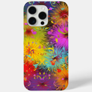 Colourful Fuzzy Splat and Confetti iPhone 15 Pro Max Case