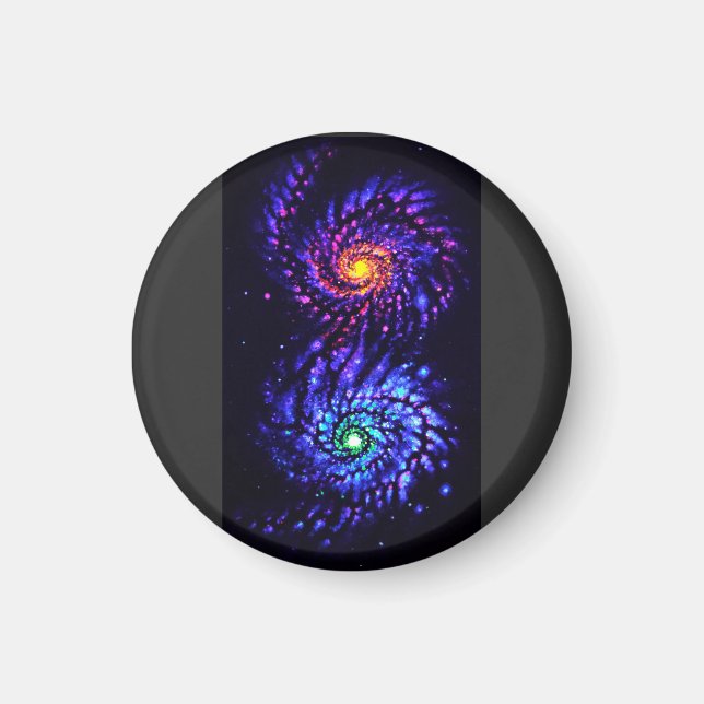 Colourful galaxies    magnet (Front)