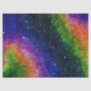 Colourful Galaxy Birthday Party Tissue Paper