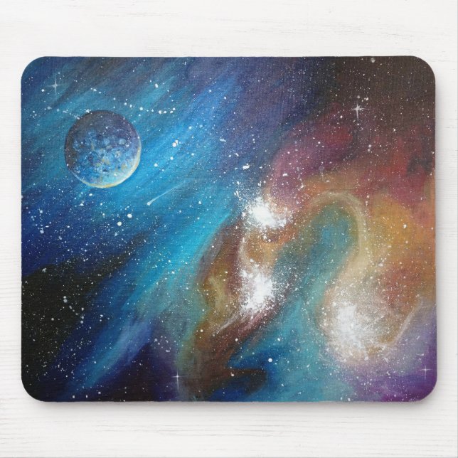 Colourful Galaxy Mousepad (Front)