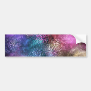 Colourful Galaxy Pattern Bumper Sticker