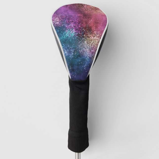 Colourful Galaxy Pattern Golf Head Cover (Front)