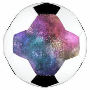 Colourful Galaxy Pattern Soccer Ball