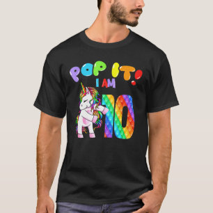 Colourful Gameboard 10th Fidget Pop It Birthday Gi T-Shirt