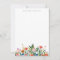 Colourful Garden Floral Personalized Stationery