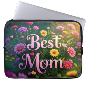 Colourful Garden Flowers For Mother's Day Laptop Sleeve