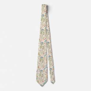 Colourful Garden Flowers Wildflower Spring Meadow Tie