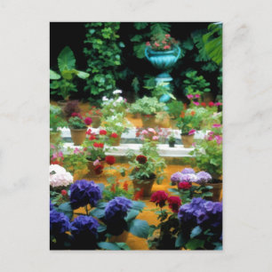Colourful Garden in Andalucia, Spain - Roses Postcard