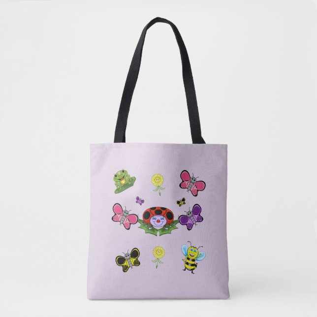 Colourful Garden Tote Bag (Front)