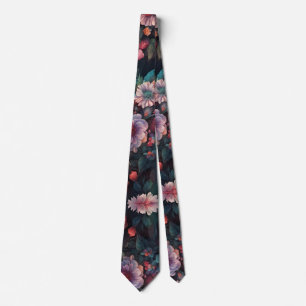Colourful Garden Wallpaper Art Tie