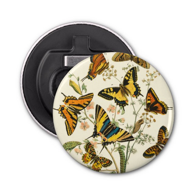 Colourful Gathering of Butterflies and Bottle Opener (Front)