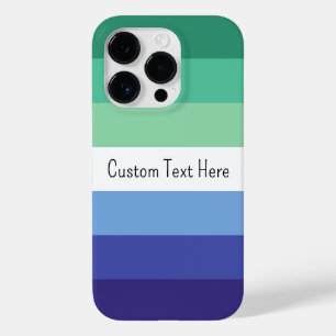 Colourful Gay Flag Custom Text Case-Mate iPhone 14 Pro Case