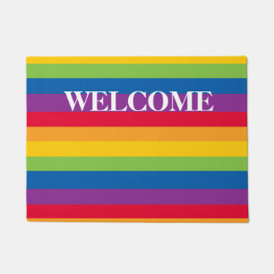 Colourful Gay Stripes Doormat