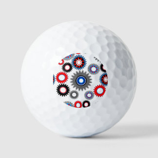 Colourful Gears Golf Balls