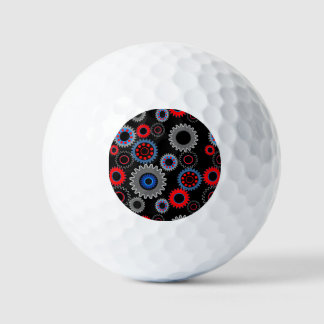 Colourful Gears Golf Balls