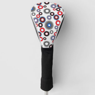 Colourful Gears Golf Head Cover