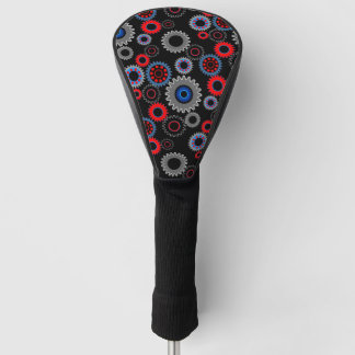 Colourful Gears Golf Head Cover