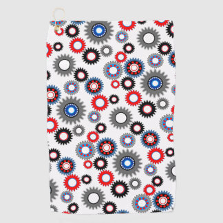 Colourful Gears Golf Towel