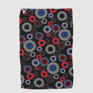 Colourful Gears Golf Towel
