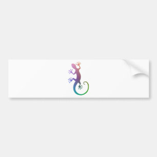 Colourful Gecko Bumper Sticker
