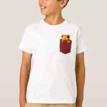 Colourful Gecko in Pocket T-Shirt