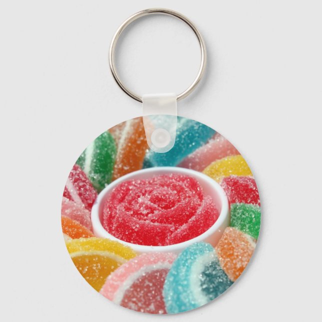 colourful gelly candy product keychain (Front)