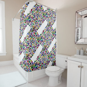 Colourful Gemstone & Diamond Pattern