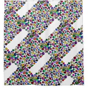 Colourful Gemstone & Diamond Pattern