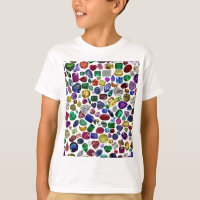 Colourful Gemstone & Diamond Pattern