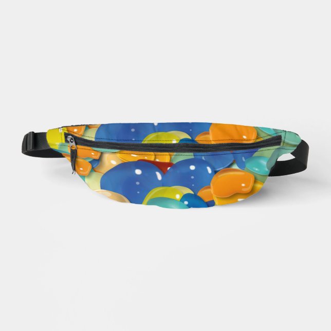 Colourful gemstones   fanny pack (Front)