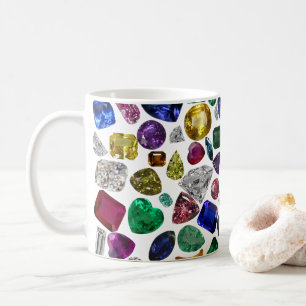 Colourful Gemstones in Stunning Shapes Coffee Mug