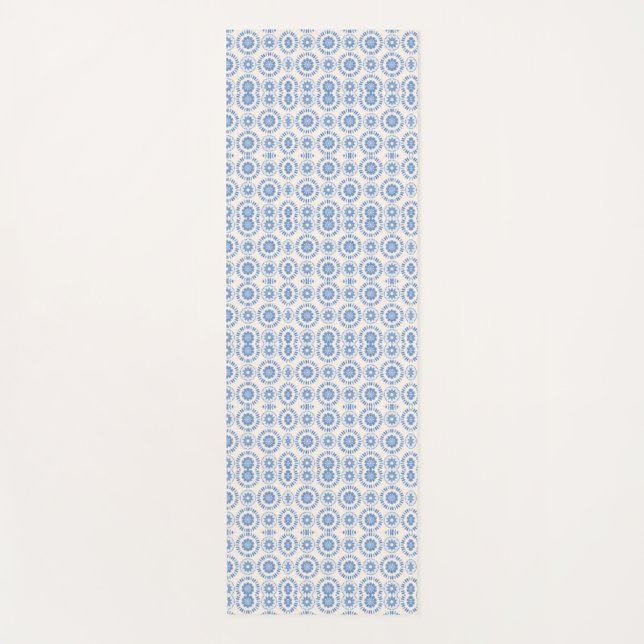 colourful genetic pattern yoga mat (Front)